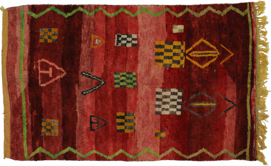 5 x 8 Vintage Moroccan Rug 20269
