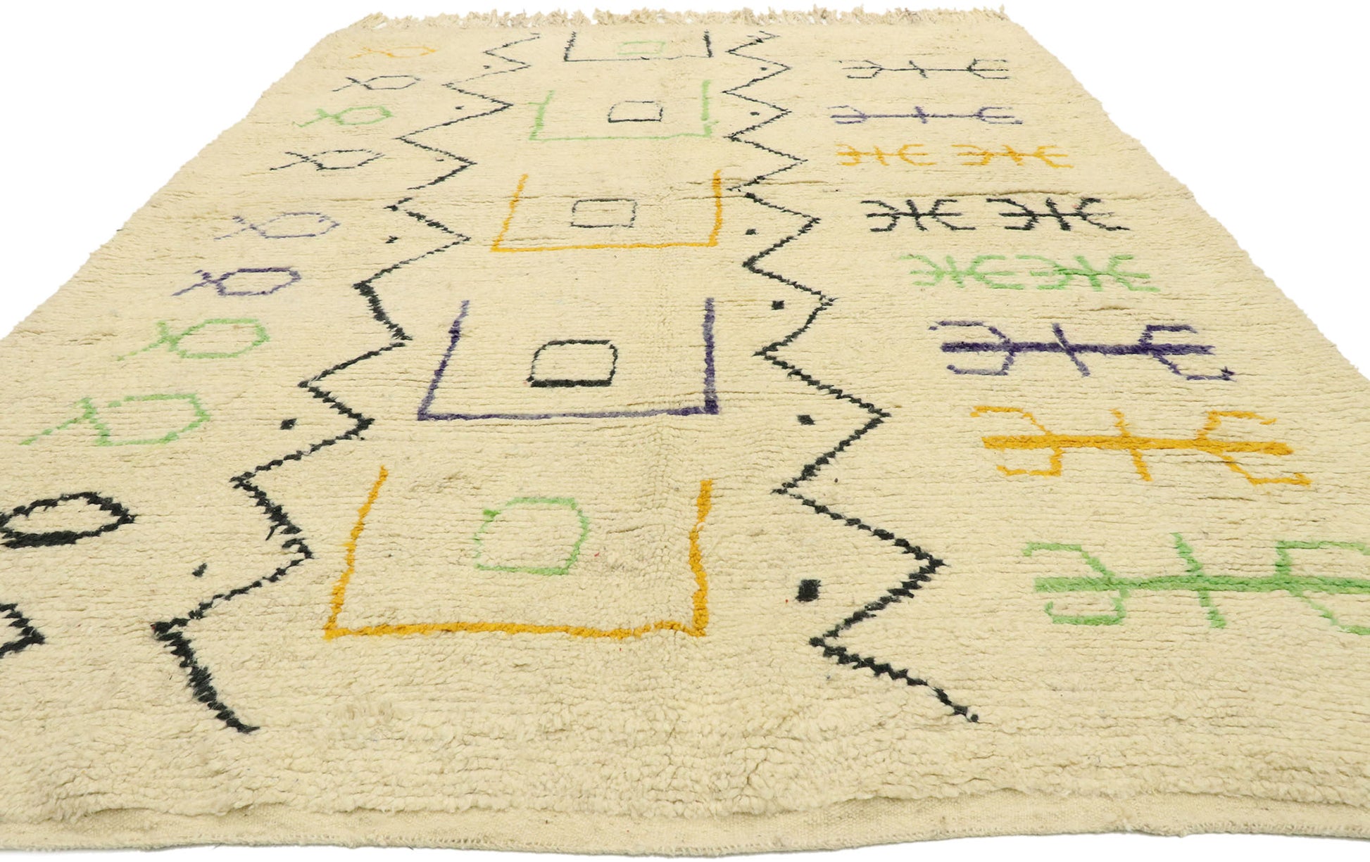 6 x 9 Vintage Moroccan Azilal Rug 20283