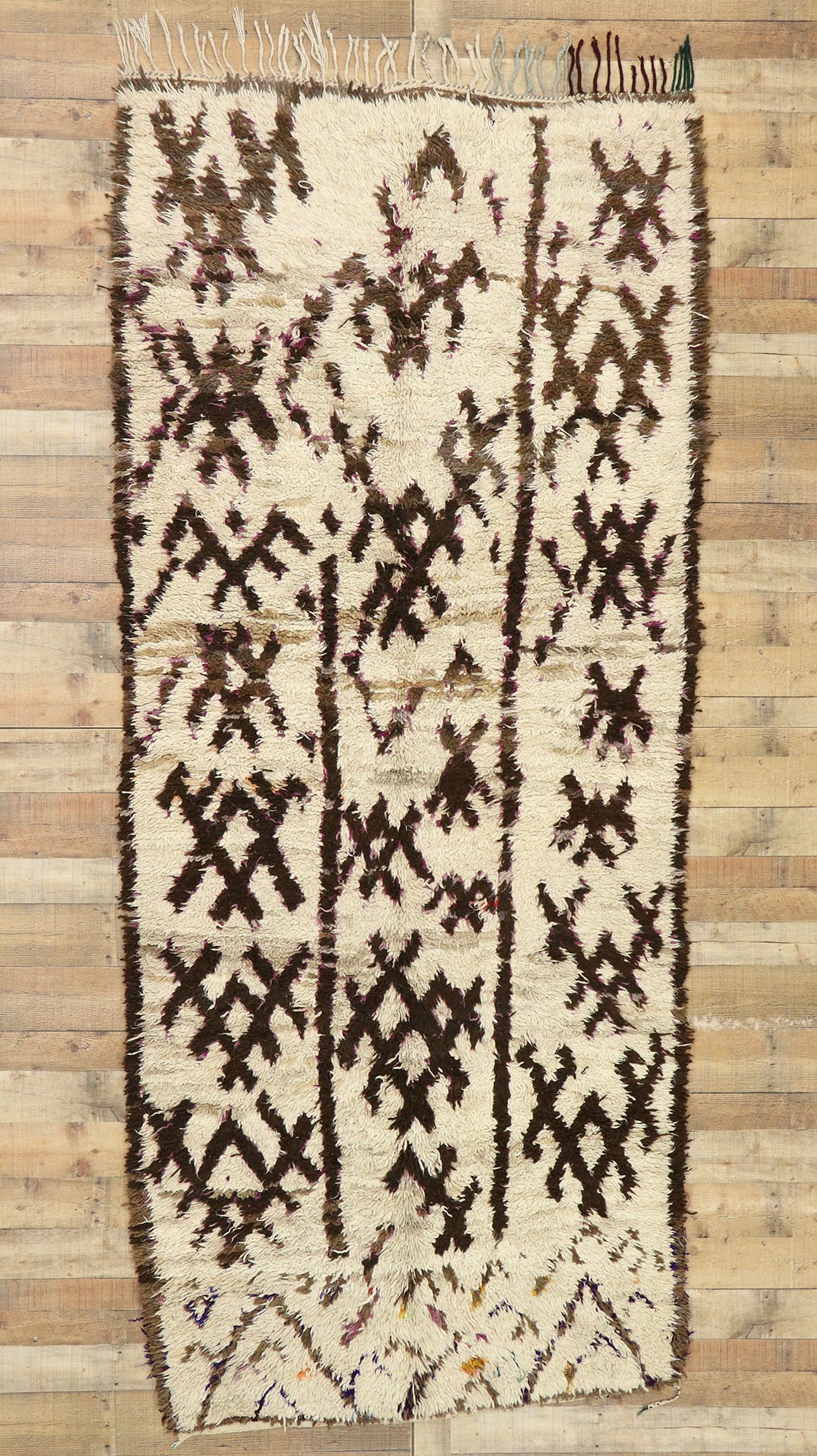 5 x 11 Vintage Moroccan Azilal Rug 20293