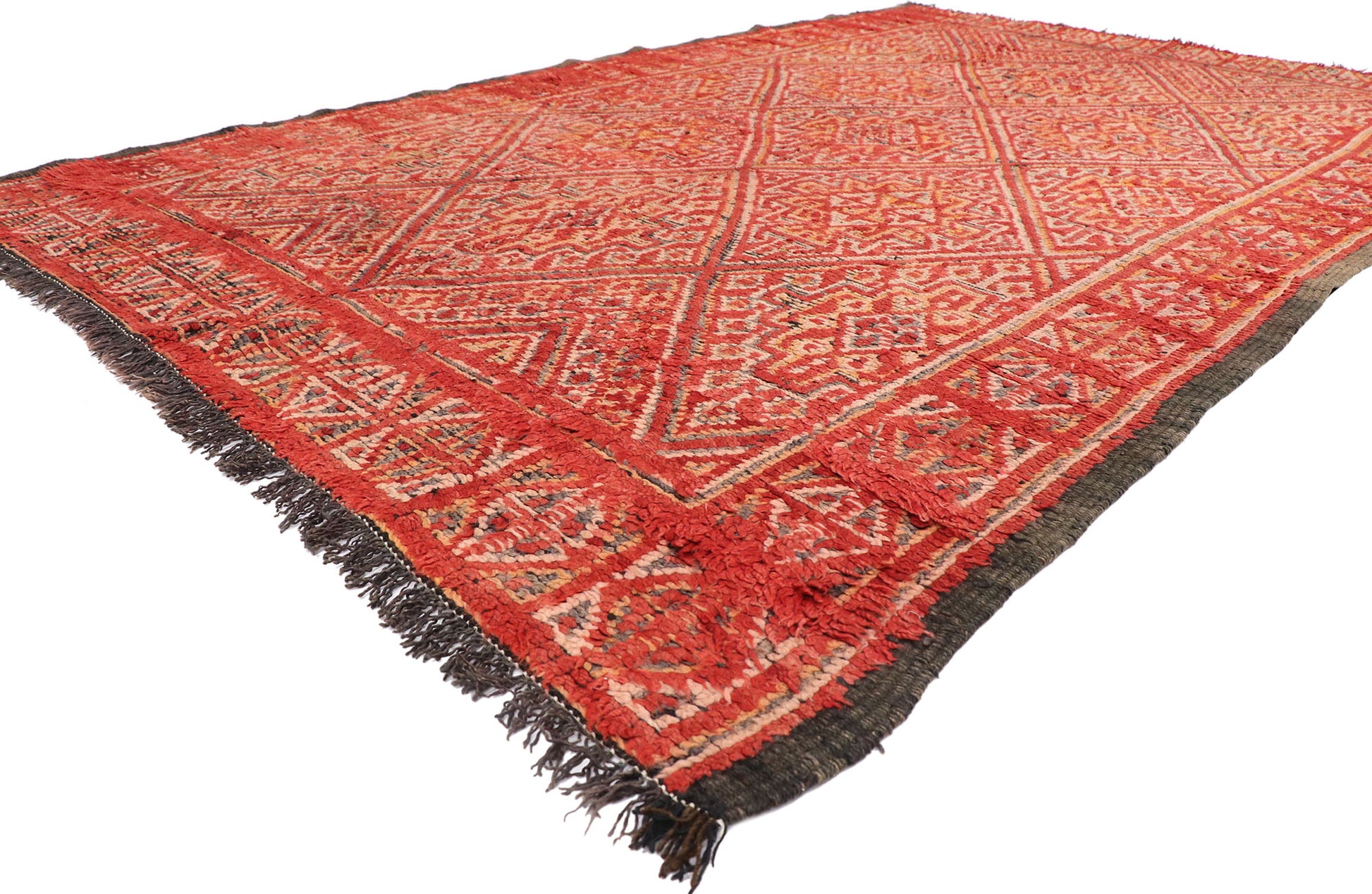 6 x 10 Vintage Red Beni MGuild Moroccan Rug 20295