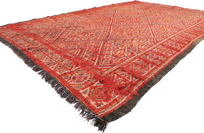 6 x 10 Vintage Red Beni MGuild Moroccan Rug 20295