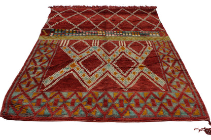 5 x 8 Vintage Moroccan Rug 20312