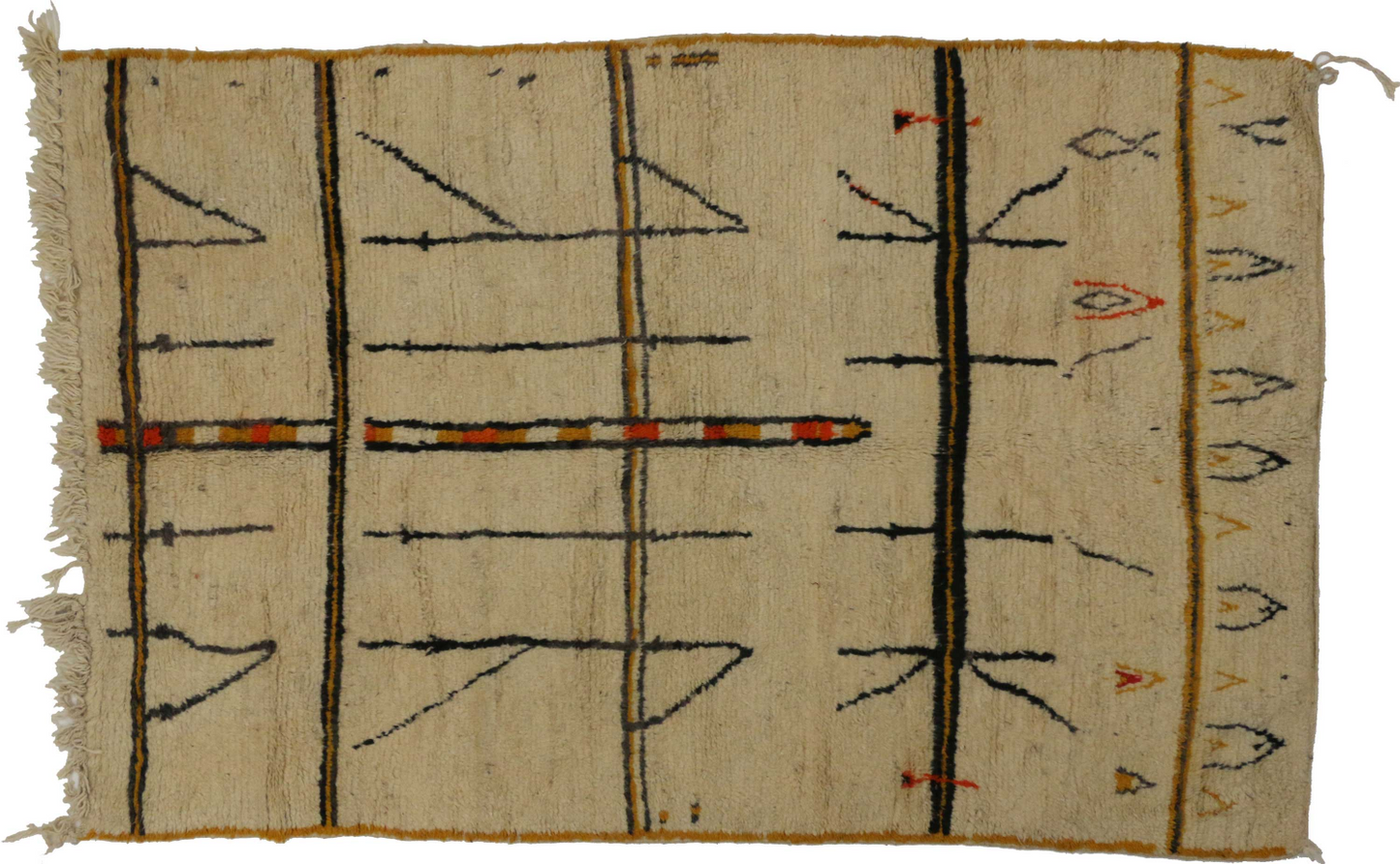5 x 8 Vintage Moroccan Rug 20314