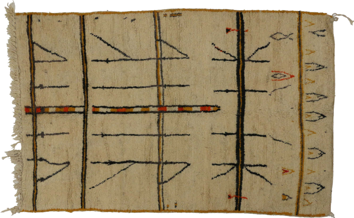 5 x 8 Vintage Moroccan Rug 20314