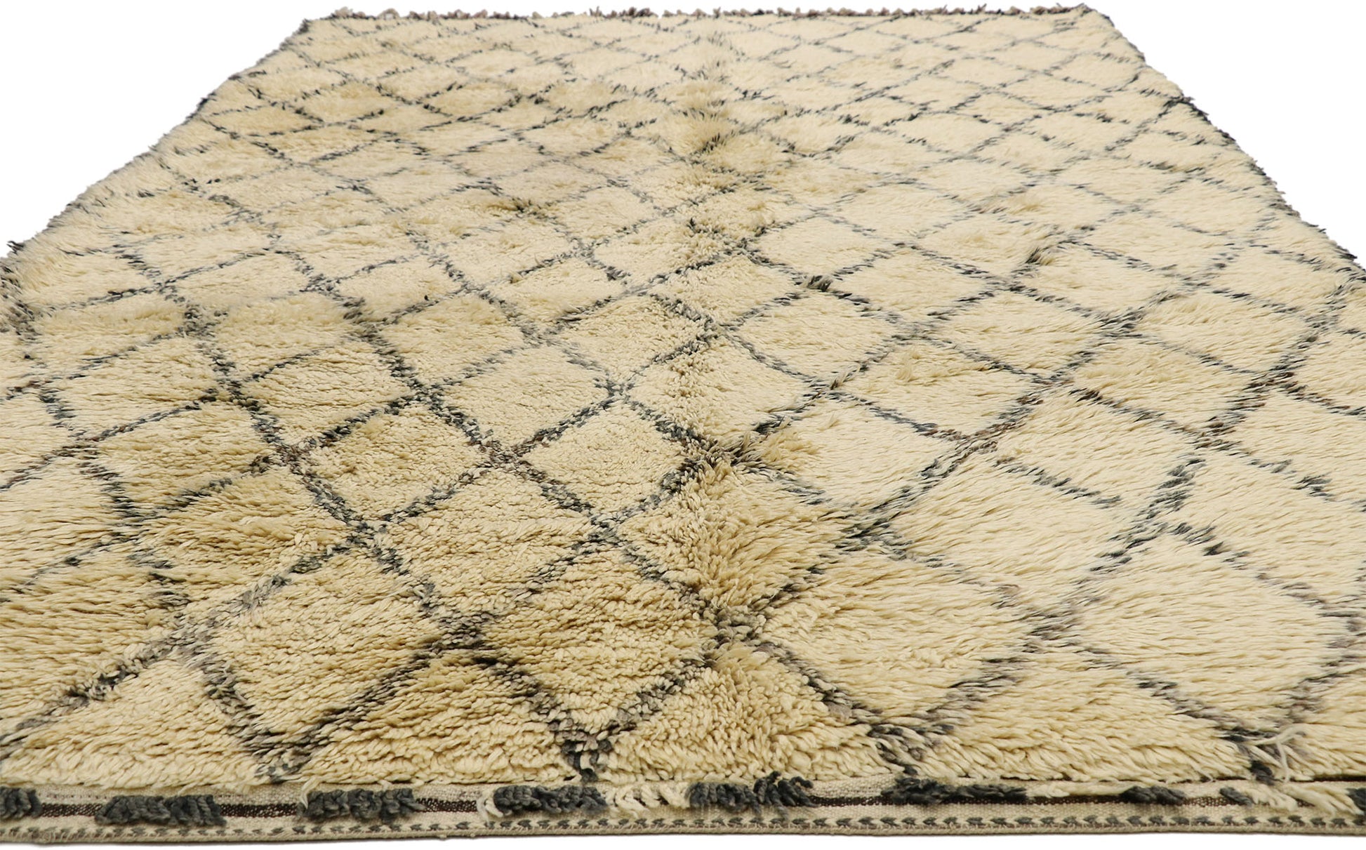 7 x 13 Vintage Moroccan Beni Ourain Rug 20328