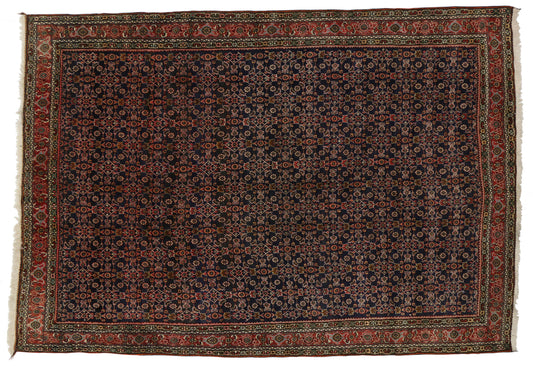 7 x 10 Vintage Persian Bijar Rug 20335