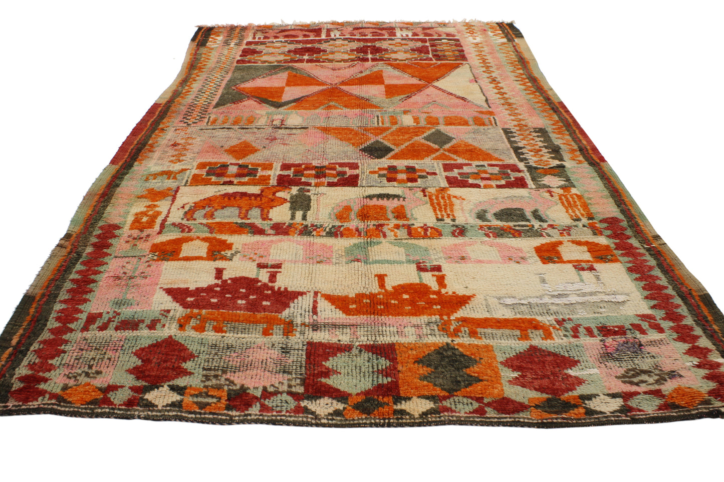 6 x 10 Vintage Moroccan Rug 20356