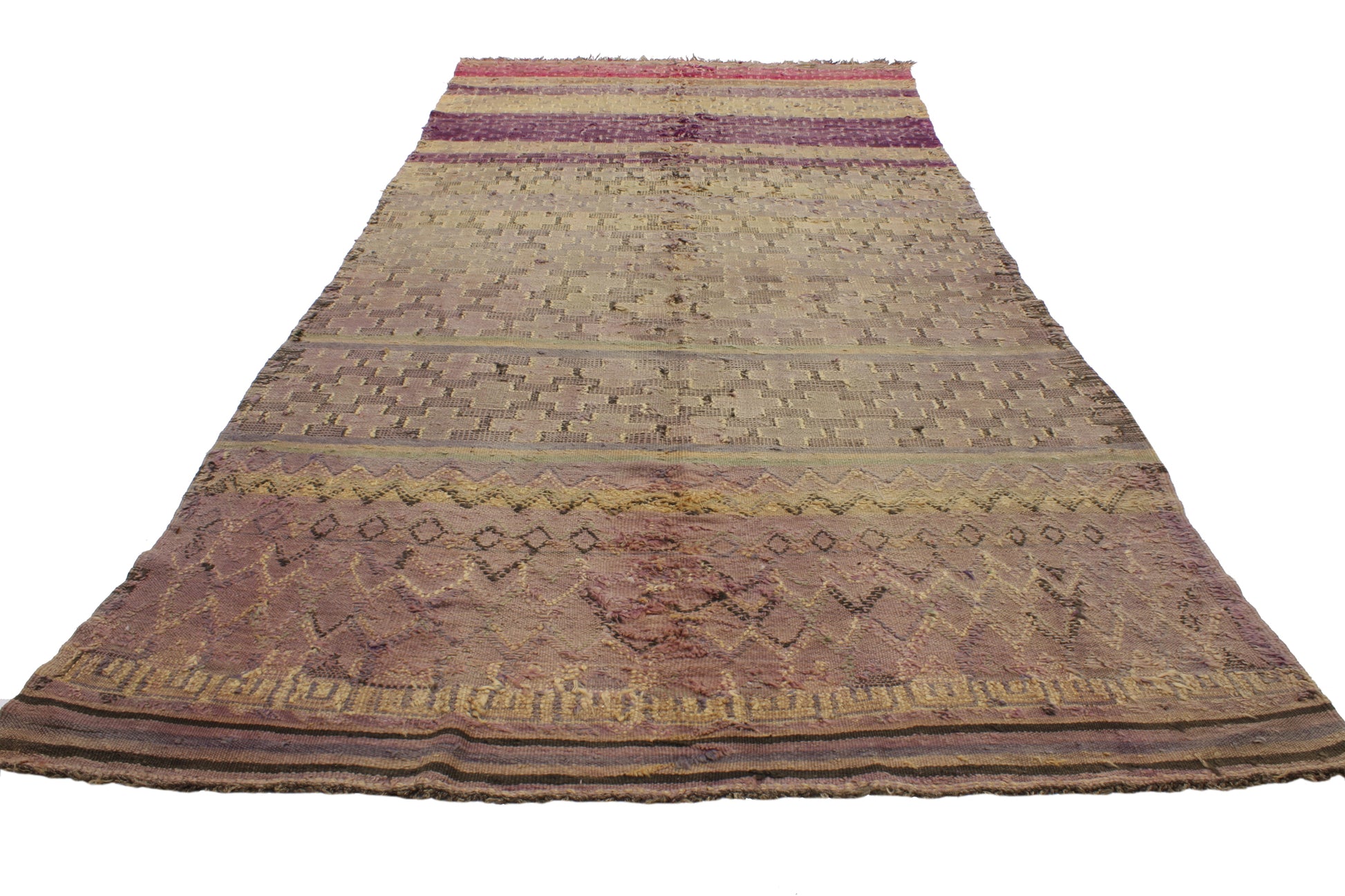 6 x 13 Vintage Berber Moroccan Kilim Rug 20361