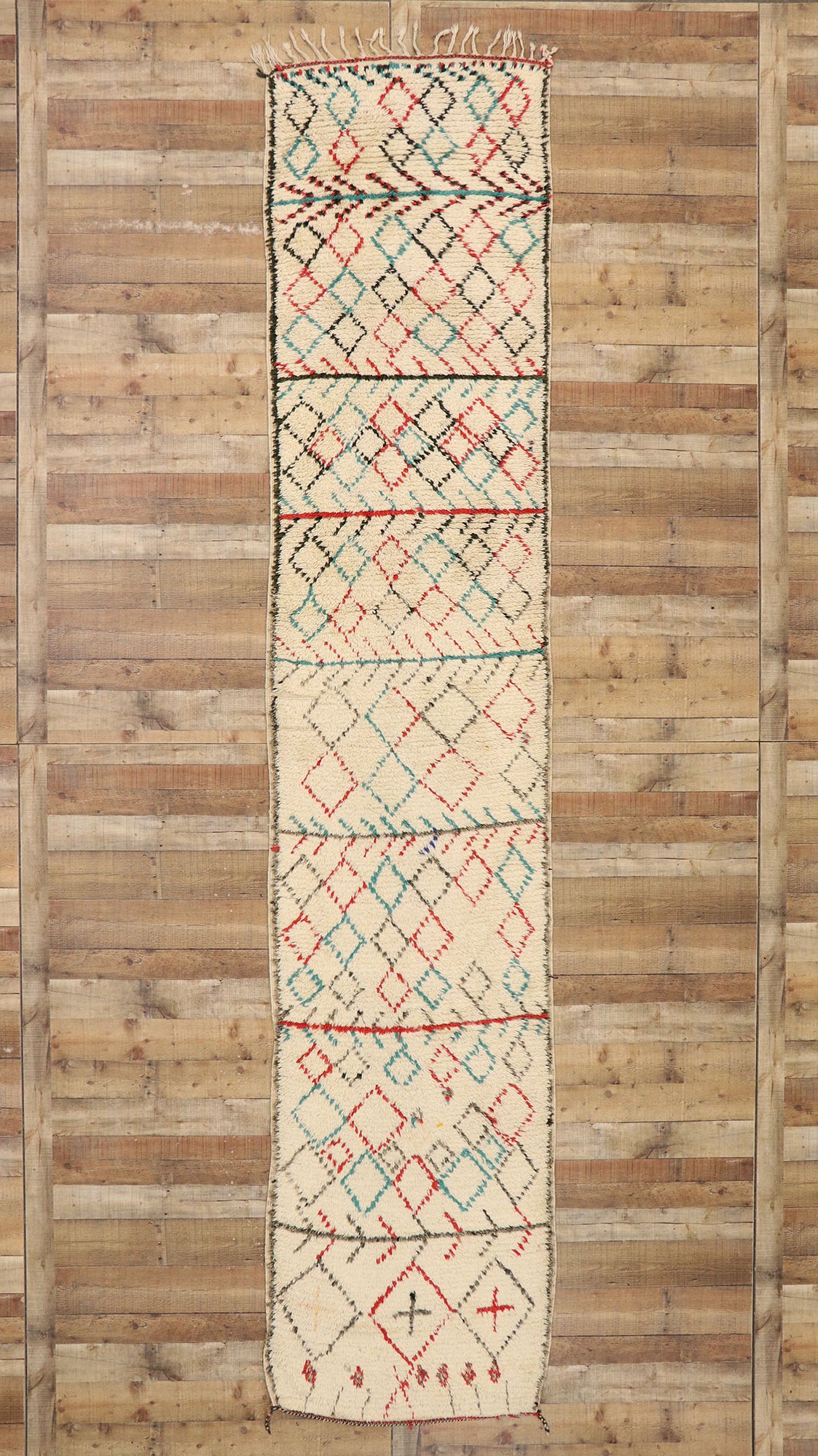 3 x 15 Vintage Moroccan Azilal Runner 20362