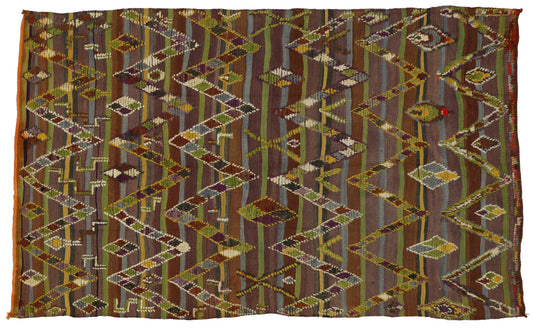 6 x 9 Vintage Moroccan Kilim Rug 20373