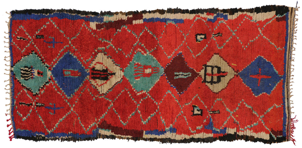 4 x 9 Vintage Moroccan Runner 20379