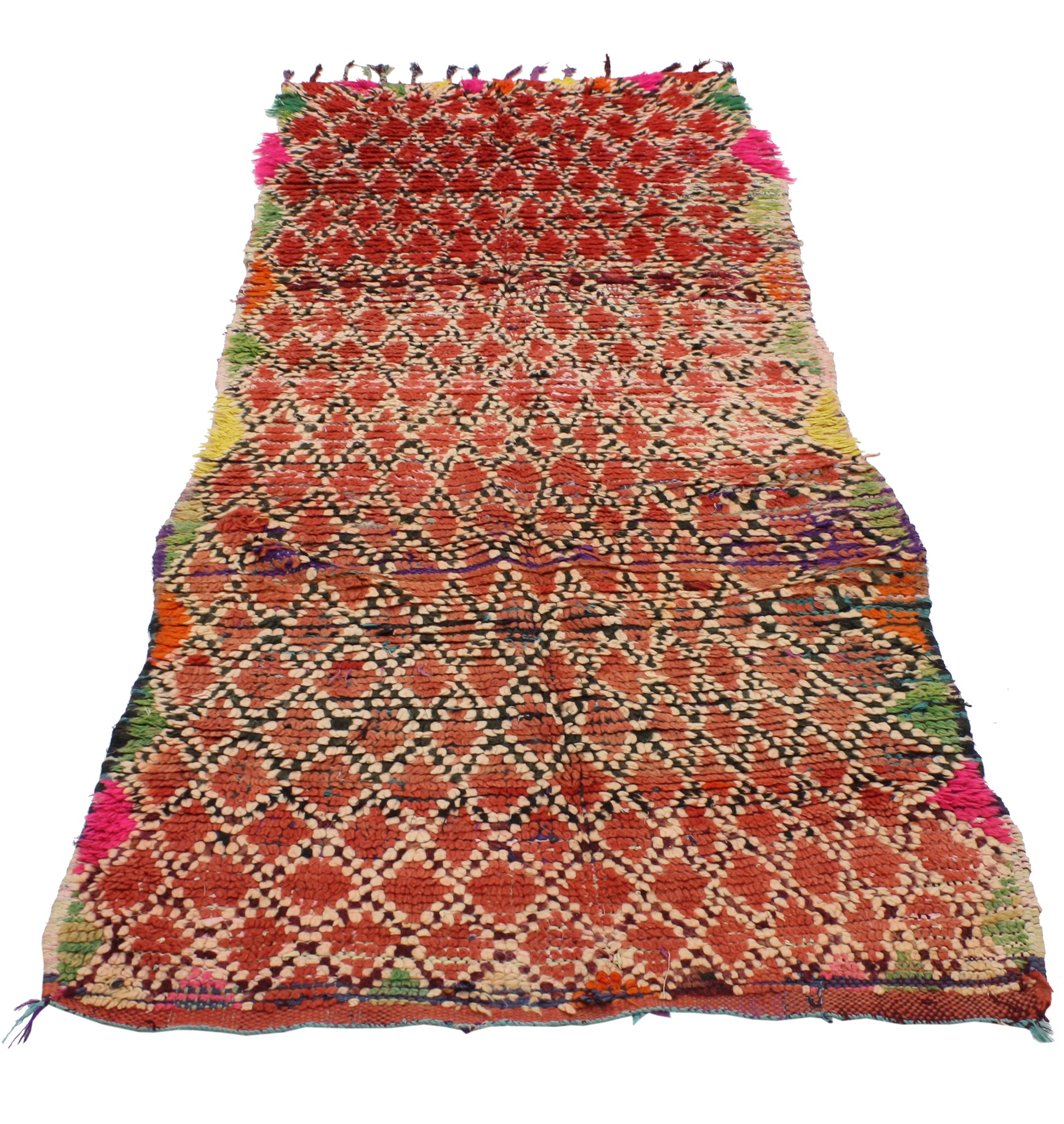 3 x 8 Vintage Berber Moroccan Rug 20390