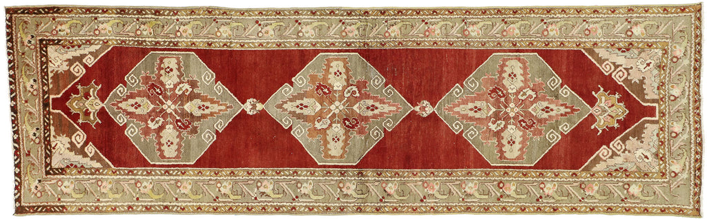 3 x 11 Vintage Turkish Oushak Rug 52402