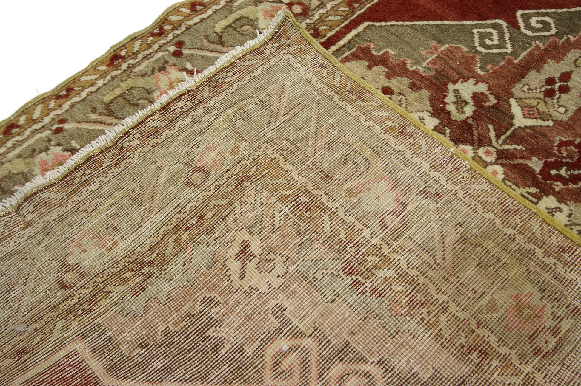 3 x 11 Vintage Turkish Oushak Rug 52402