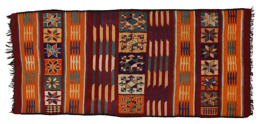 6 x 14 Vintage Taznakht Moroccan Kilim Rug 20412