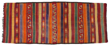 7 x 16 Vintage Moroccan Kilim Rug 20413