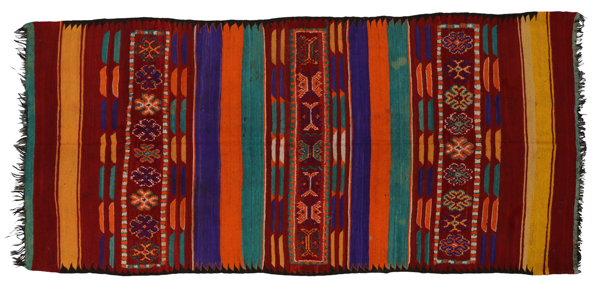 6 x 12 Vintage Taznakht Moroccan Kilim Rug 20417