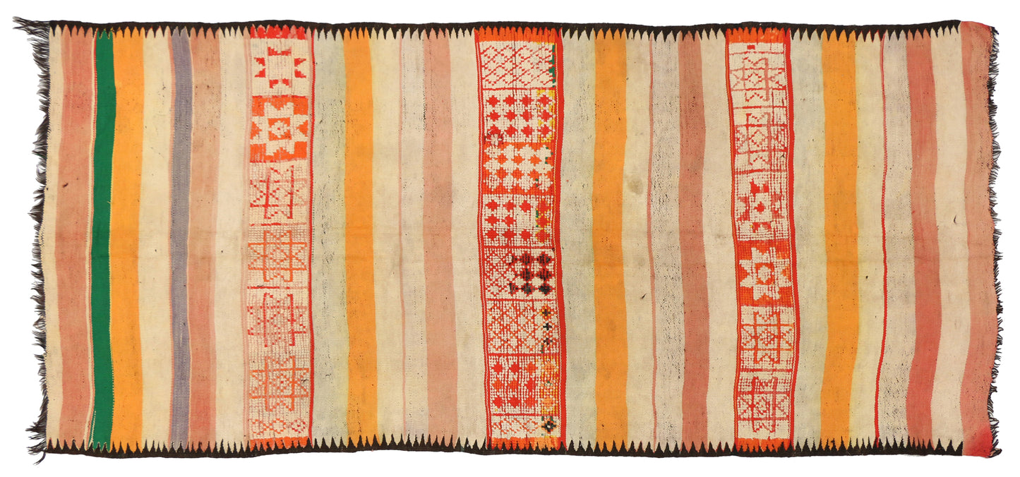 5 x 12 Vintage Taznakht Moroccan Kilim Rug 20421