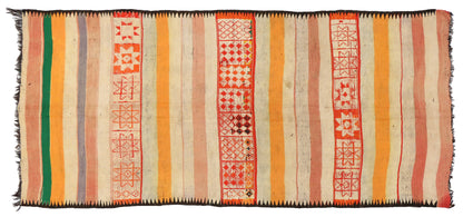 5 x 12 Vintage Taznakht Moroccan Kilim Rug 20421