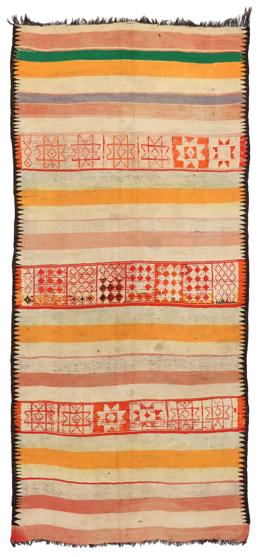 5 x 12 Vintage Taznakht Moroccan Kilim Rug 20421