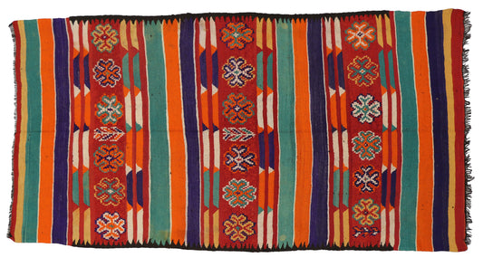 6 x 11 Vintage Taznakht Moroccan Kilim Rug 20424