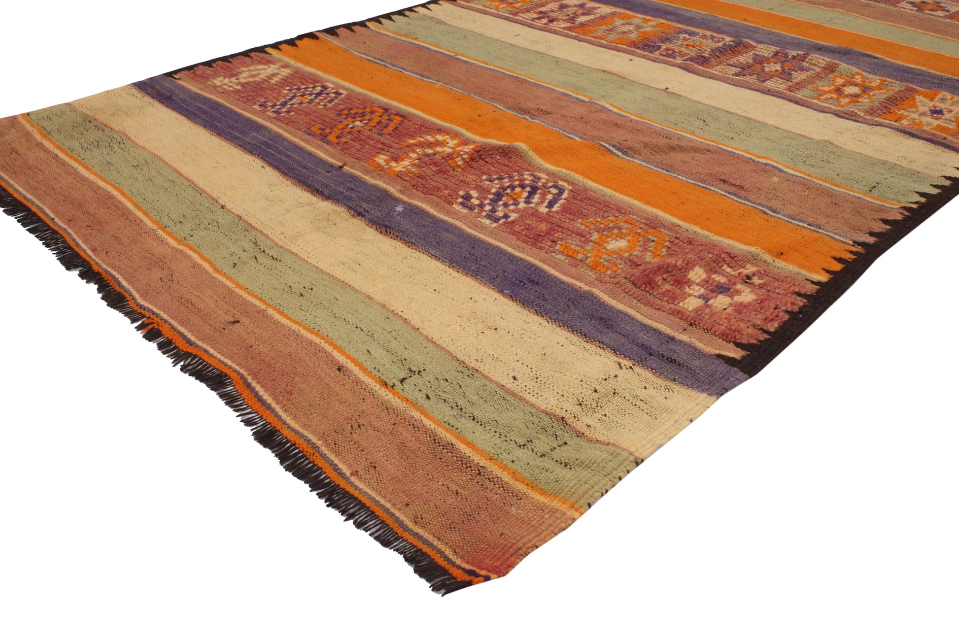 ​5 x 10 Vintage Moroccan Kilim Rug 20429