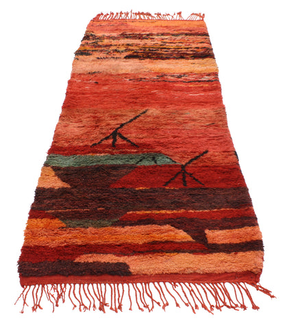 3 x 7 Vintage Berber Moroccan Rug 20431