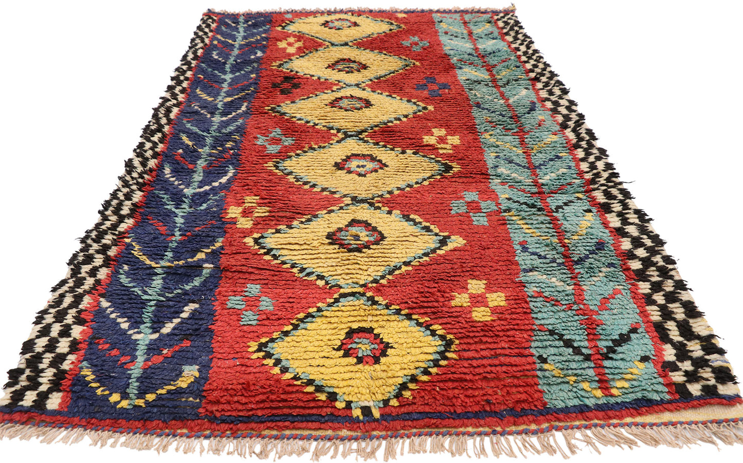 4 x 6 Vintage moroccan Rug 20445