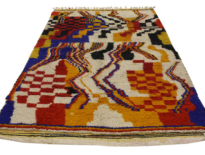 4 x 6 Vintage Moroccan Rug 20446