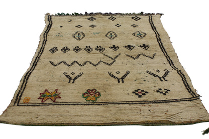 4 x 6 Vintage Moroccan Rug 20447