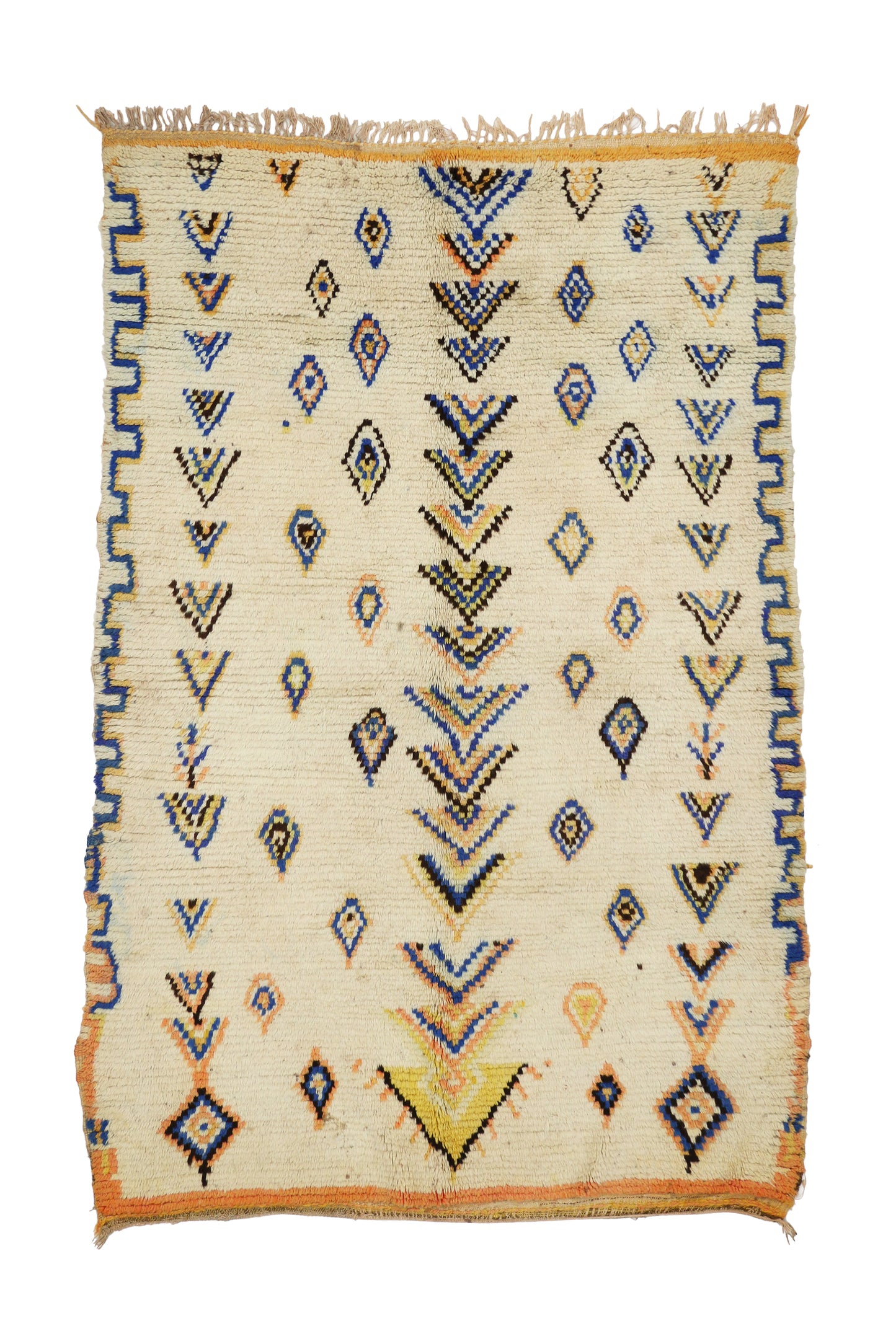 4 x 6 Vintage Moroccan Azilal Rug 20450