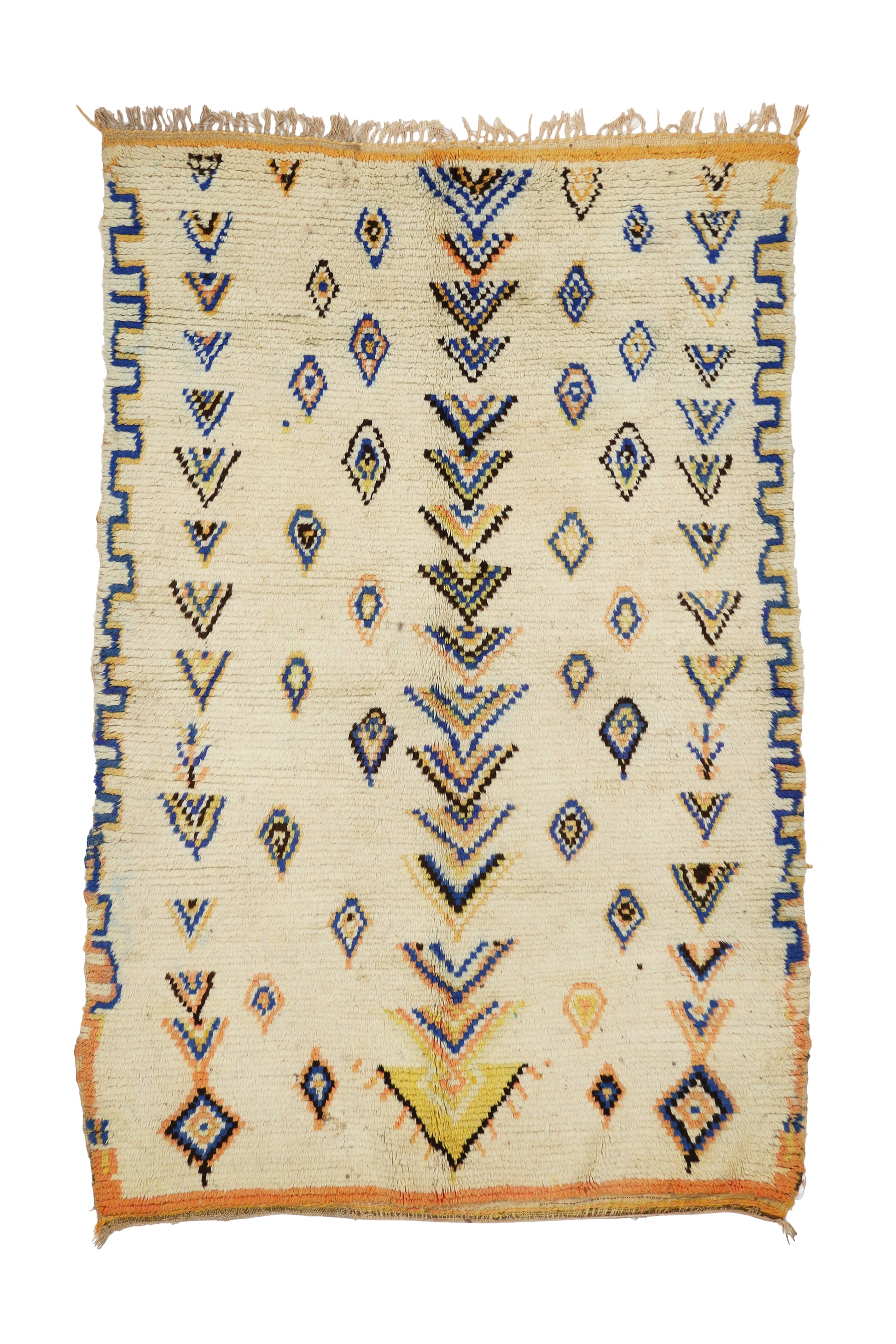 4 x 6 Vintage Moroccan Azilal Rug 20450
