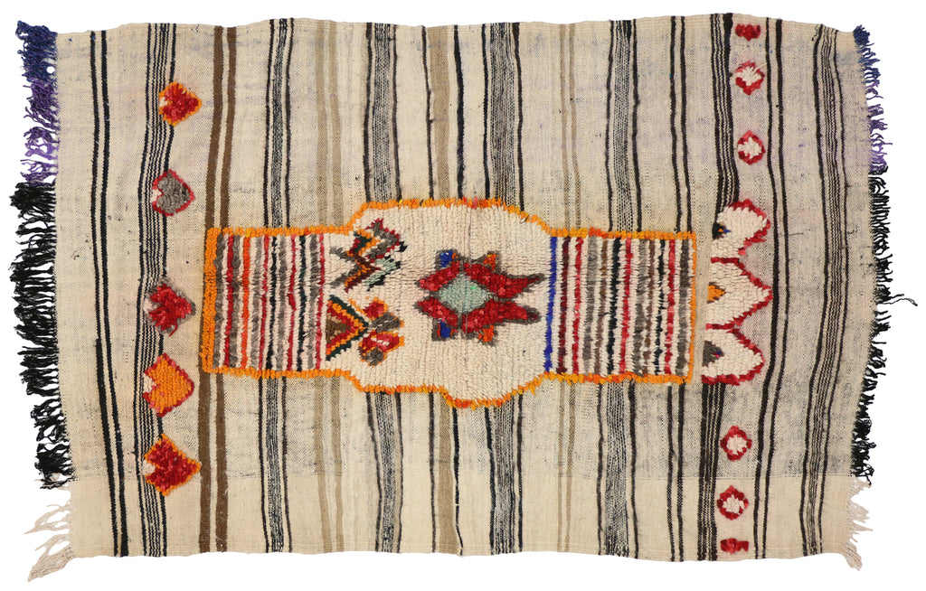 4 x 7 Vintage Moroccan Kilim Rug 20456