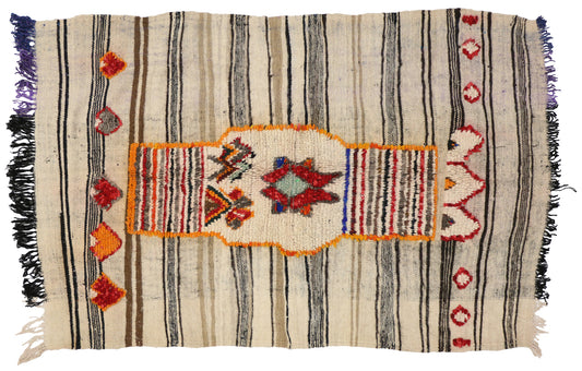 4 x 7 Vintage Moroccan Kilim Rug 20456