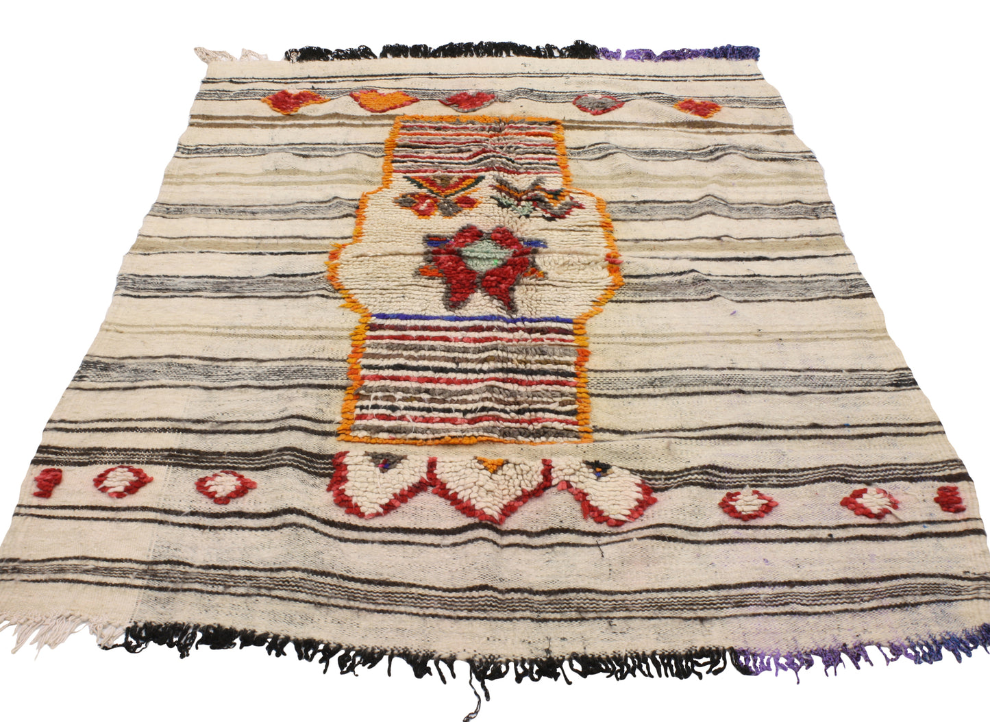 4 x 7 Vintage Moroccan Kilim Rug 20456