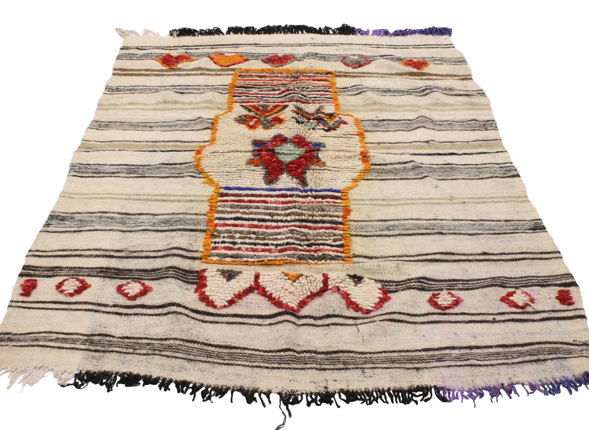 4 x 7 Vintage Moroccan Kilim Rug 20456