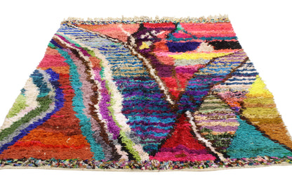 5 x 6 Silk Moroccan Rug 20458