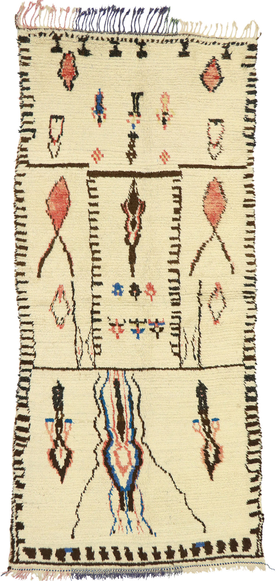 4 x 10 Vintage Moroccan Azilal Rug 20463
