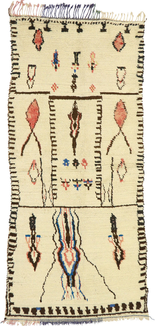 4 x 10 Vintage Moroccan Azilal Rug 20463