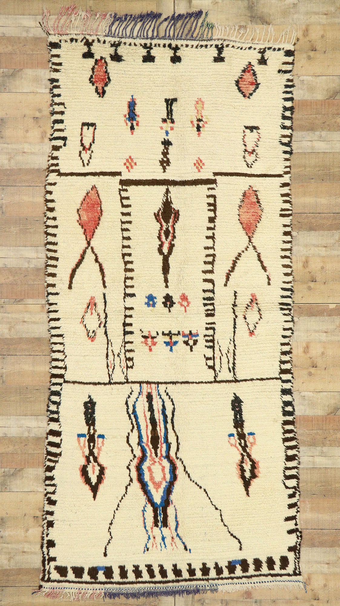 4 x 10 Vintage Moroccan Azilal Rug 20463