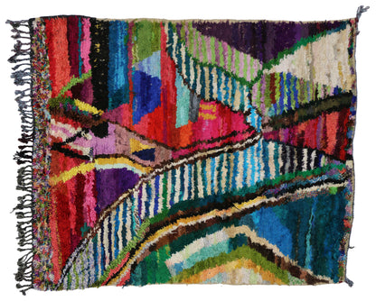 5 x 6 Silk Moroccan Rug 20478