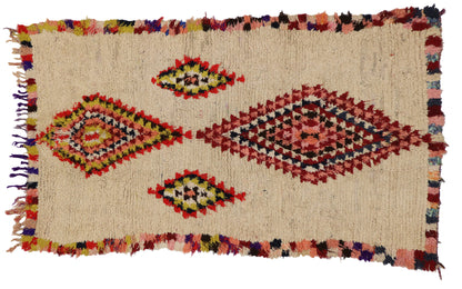 4 x 7 Vintage Moroccan Azilal Rug 20491