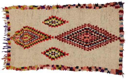 4 x 7 Vintage Moroccan Azilal Rug 20491