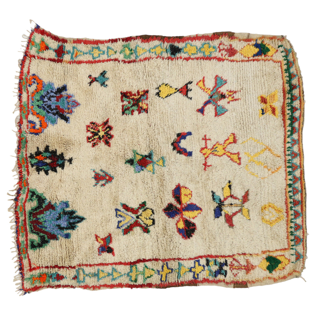 4 x 5 Vintage Moroccan Rug 20493