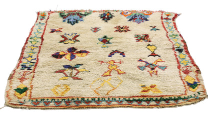 4 x 5 Vintage Moroccan Rug 20493
