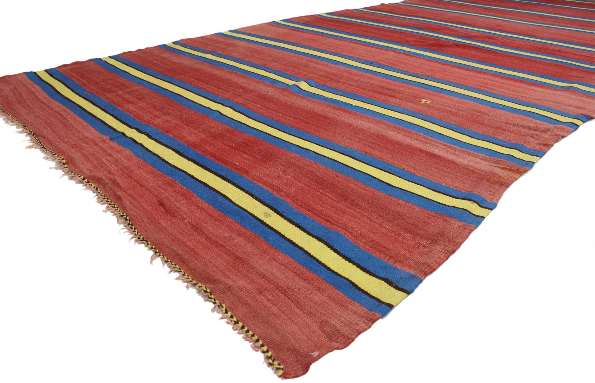 6 x 12 Vintage Moroccan Striped Kilim Rug 20536
