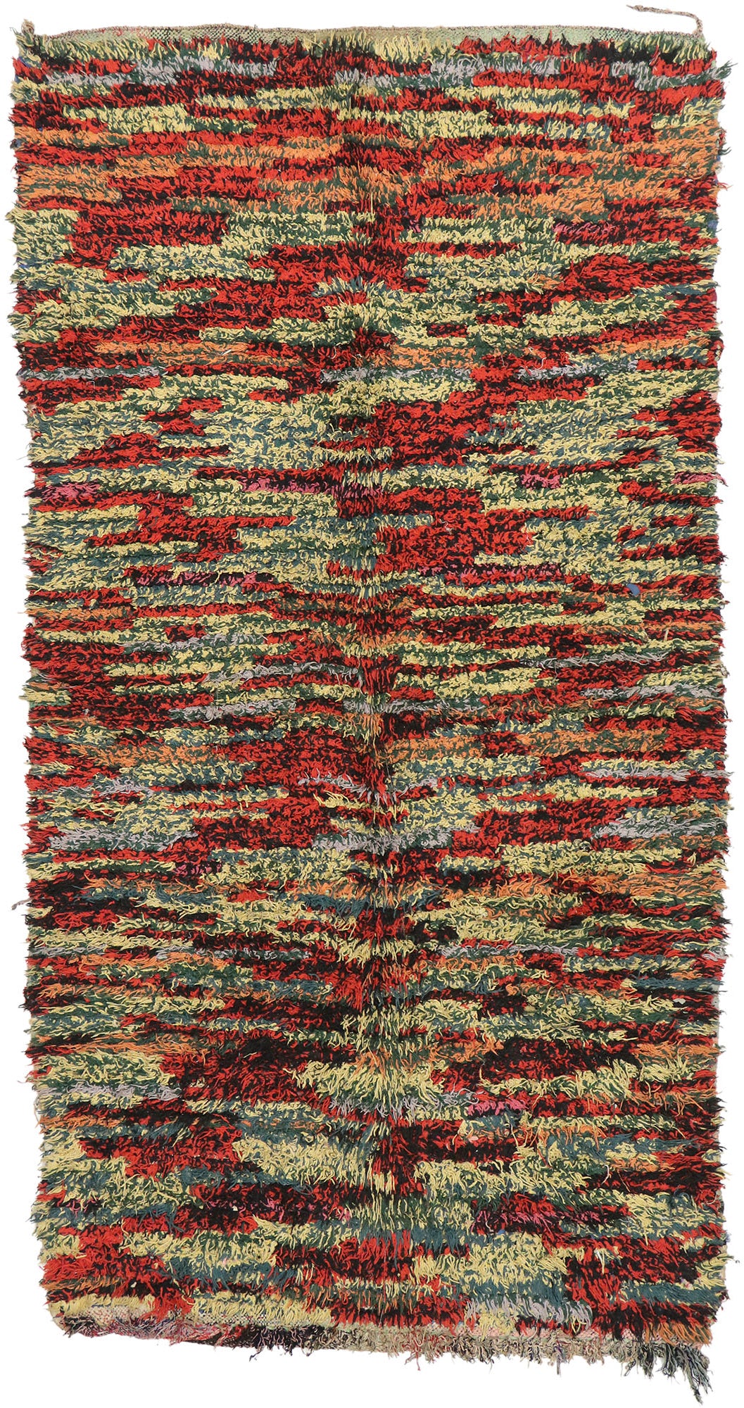 5 x 9 Vintage Boujad Moroccan Rag Rug 20573
