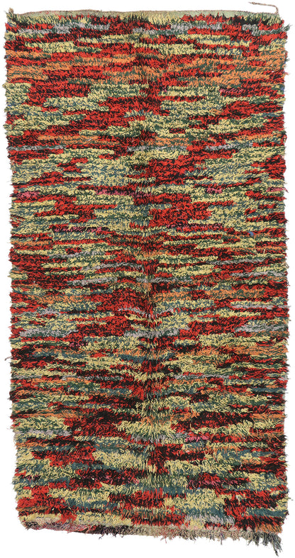 5 x 9 Vintage Boujad Moroccan Rag Rug 20573