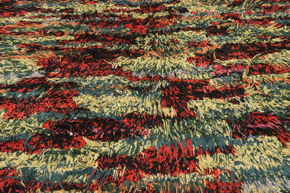5 x 9 Vintage Boujad Moroccan Rag Rug 20573
