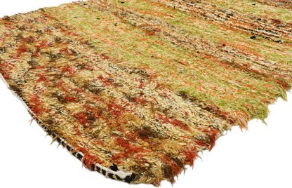 4 x 9 Vintage Boujad Moroccan Rag Rug 20579